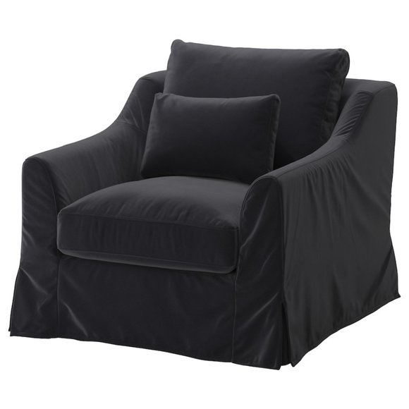 NEW - IKEA FÄRLÖV Cover For Armchair Djuparp Dark Gray 303.066.69
